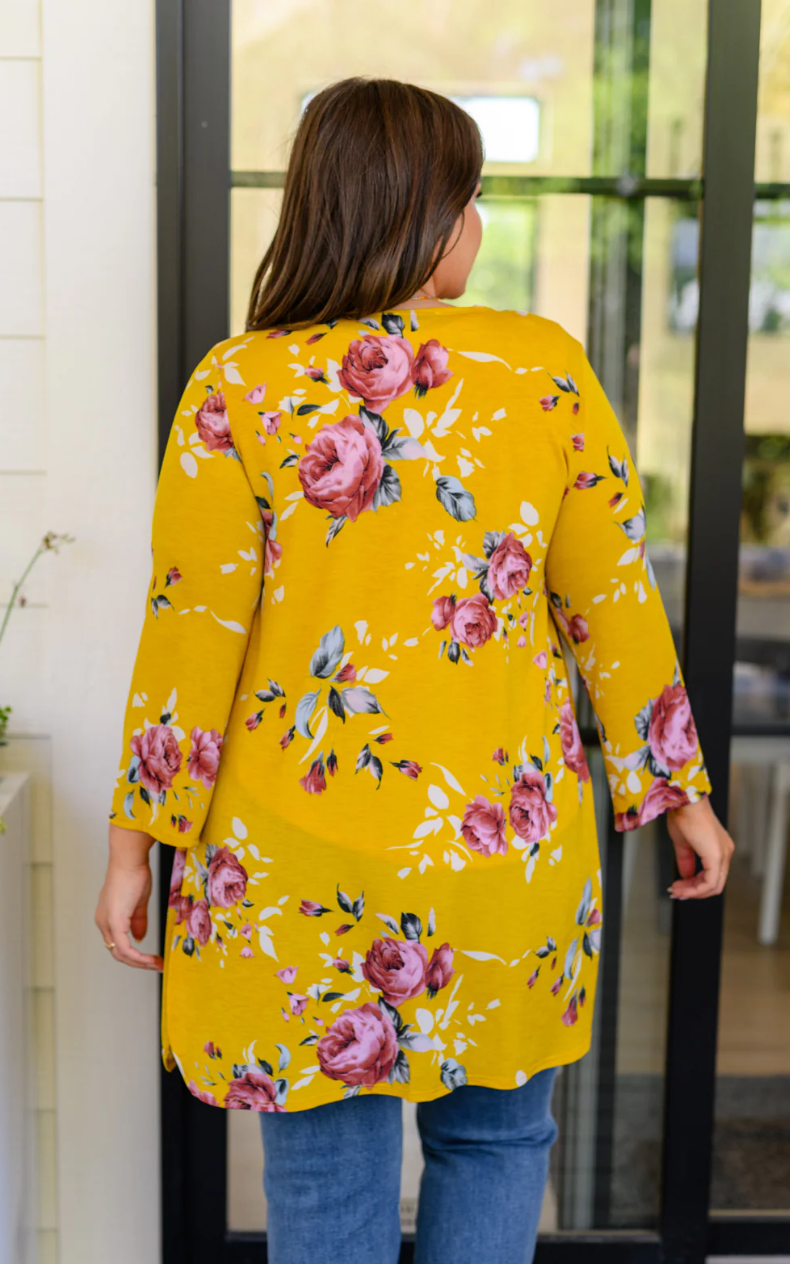 SAMPLE SALE: 1XL Grow As You Go Floral Cardigan