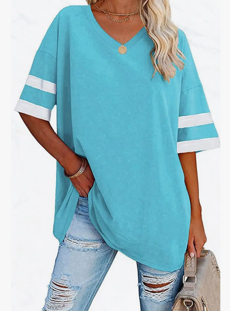 Call Me Sporty Tunic Aqua Blue