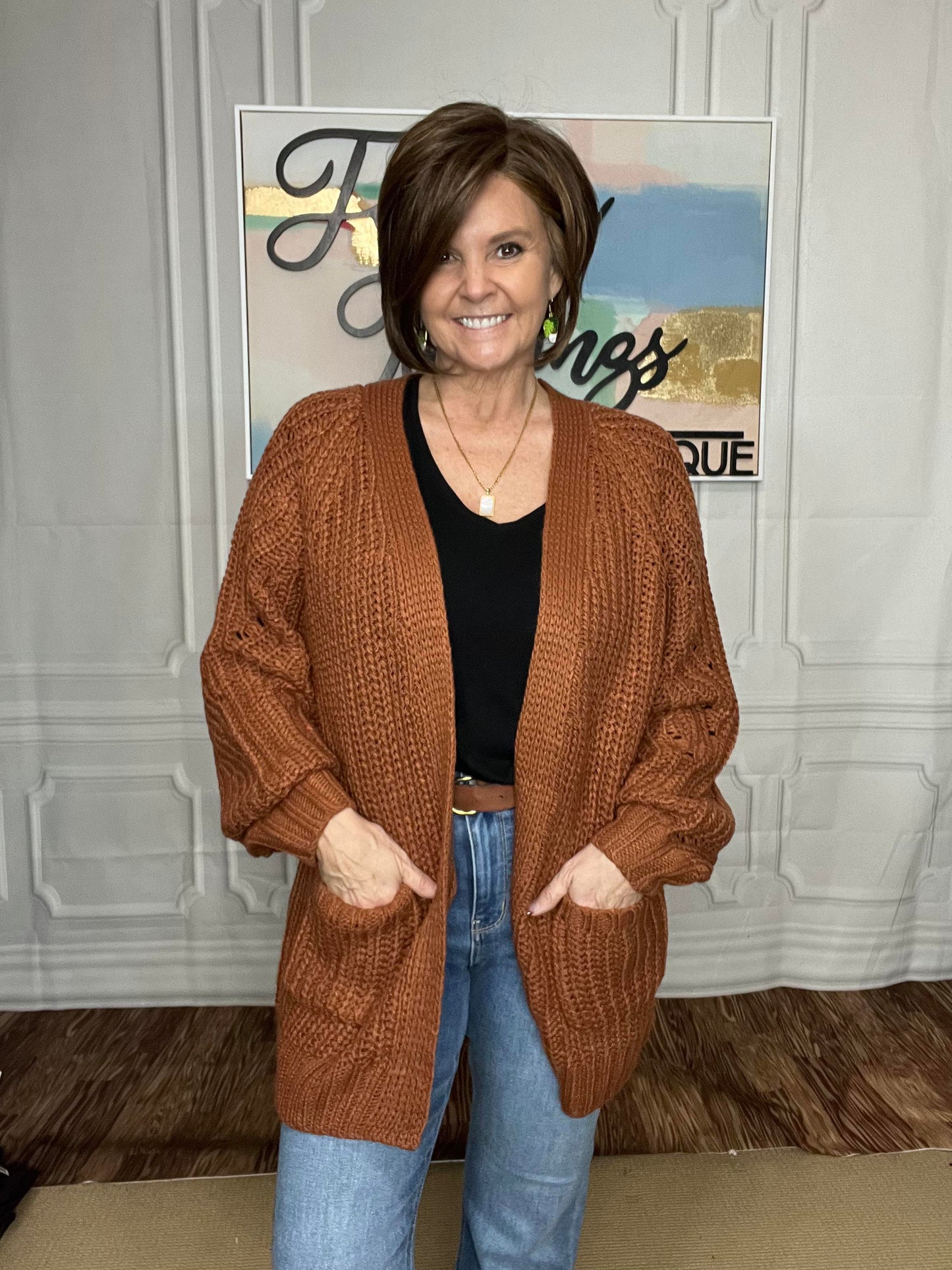 SAMPLE SALE: LARGE Maybe Monday Cardigan