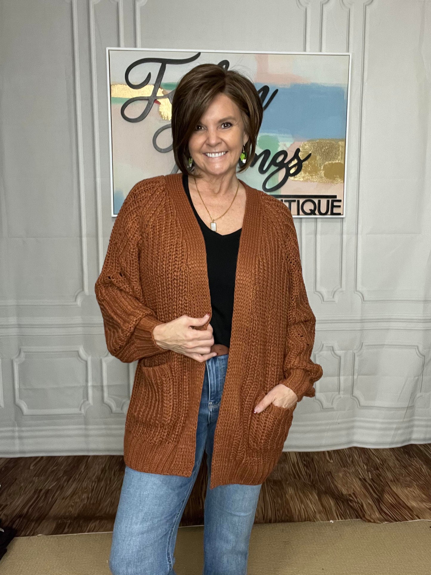 SAMPLE SALE: LARGE Maybe Monday Cardigan