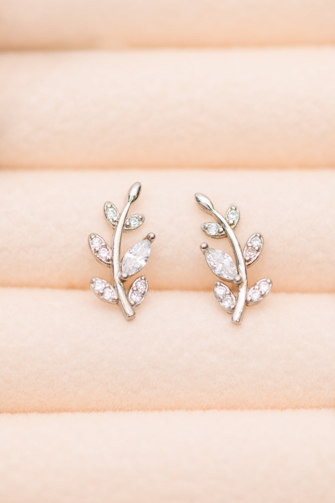 Bright Vines Stud Earrings 925 Sterling Silver