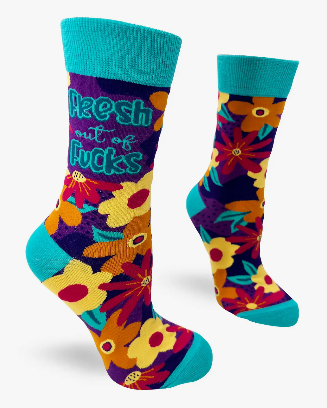 Ladies Crew Socks "Fresh Out of F*cks "