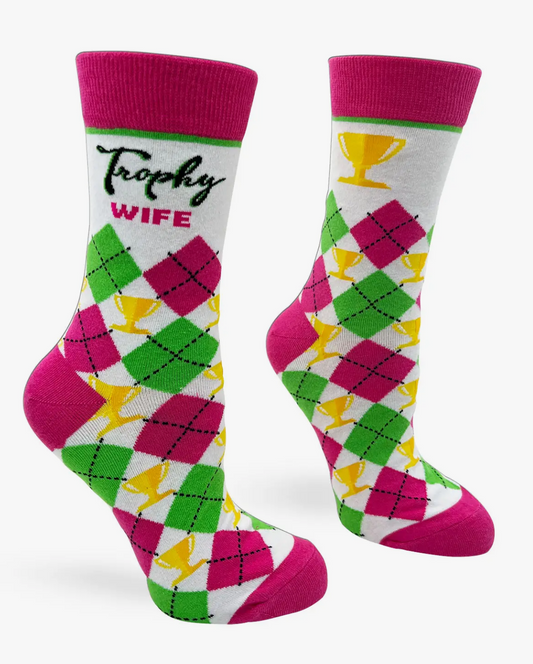 Ladies Crew Socks "Trophy Wife"