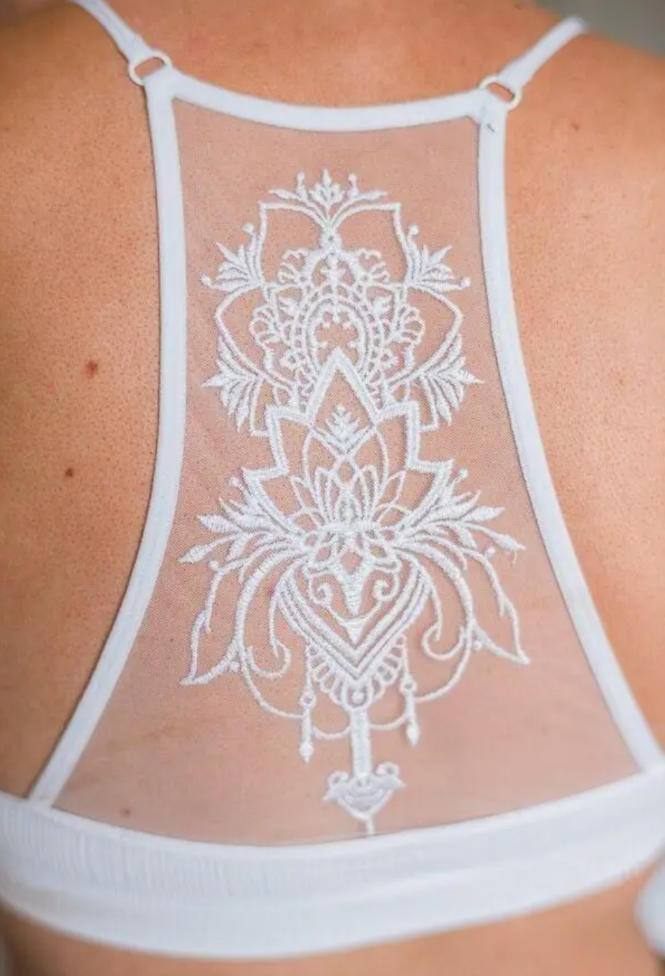 Tattoo Bralette - White