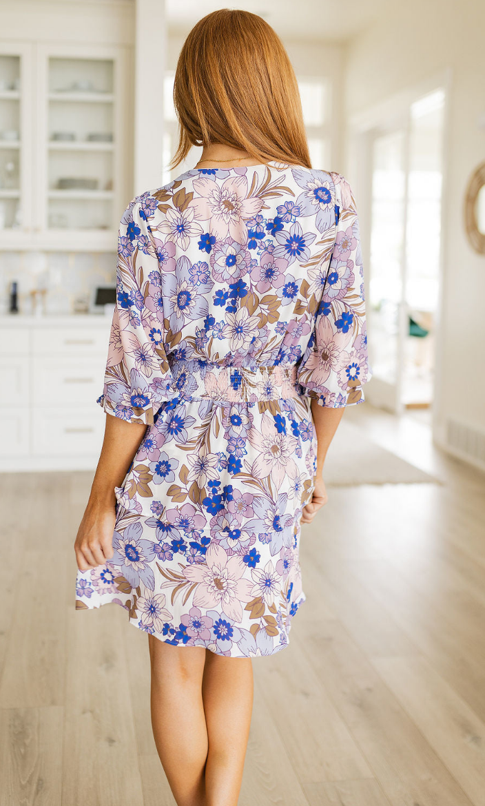 SAMPLE SALE:  LARGE  Summer Sonnet Floral Dress