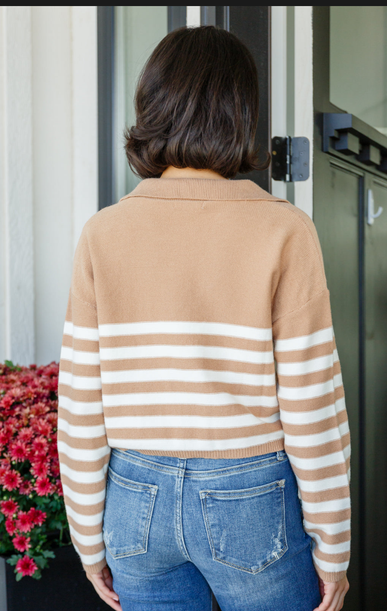 SAMPLE SALE:  1XL  Memorable Moment Striped Sweater