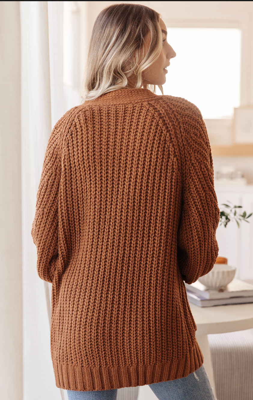 SAMPLE SALE: LARGE  MAYBE MONDAY CARDIGAN