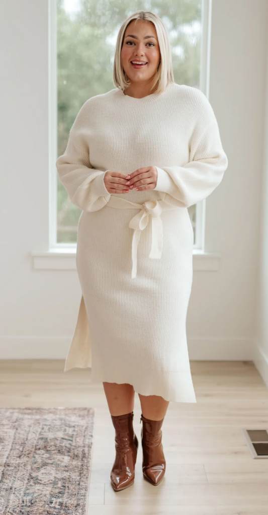 Sample Sale: 1XL  Hello Darling Sweater Dress