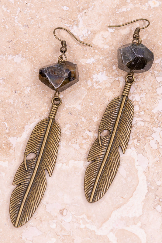 Raquel Feather Earrings