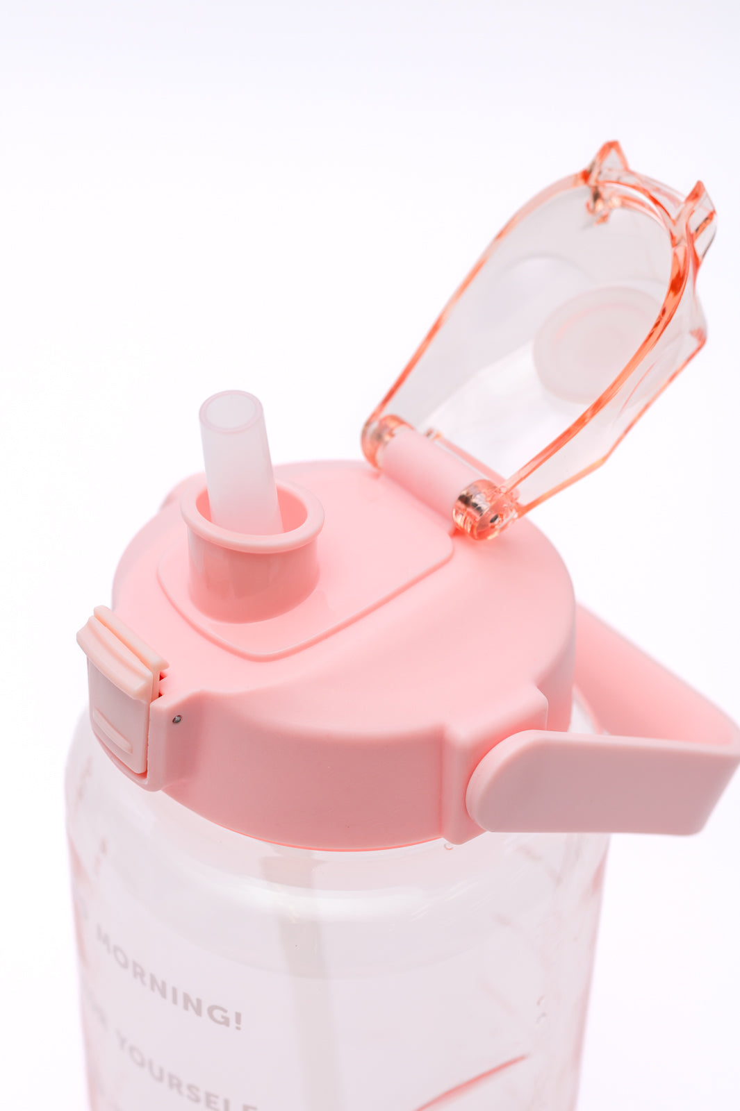 Elevated Water Tracking Bottle in Pink