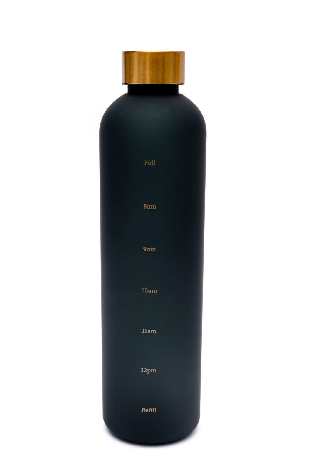 Sippin' Pretty 32 oz Translucent Water Bottle in Black & Gold